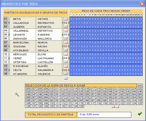 Pron&oacute;stico por trios